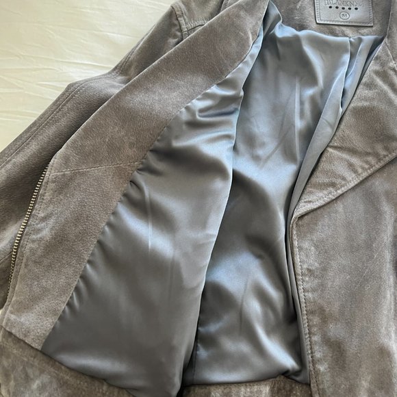 BLANKNYC Grey Genuine Suede Leather Jacket size Medium - Picture 4 of 7